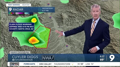 Flash Flood Warning issued for Santa Cruz County west of Rio Rico