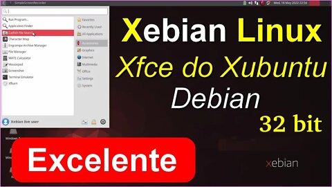 Xebian Xfce Linux Debian parecido com Xubuntu Sabor da Canonical