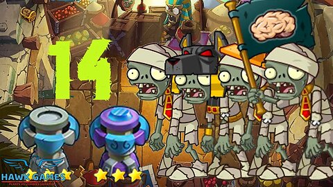 PvZ Online - Adventure Mode - Combat Egypt 14 | @peacannon