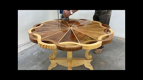 Video Tutorial To build A Table With Amazing Curves Will Make You Satisfied - Skillful woodworking