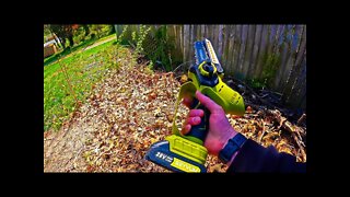 Unboxing: Mini Cordless Chainsaw Kit, SEYVUM Upgraded 6 Inch 2.9Lb One-Hand Handheld Electric Compac