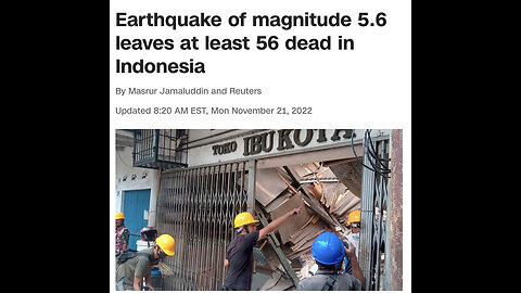 5.6 Earthquake Rocked Indonesia Killing More Than 50 People