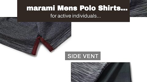 marami Mens Polo Shirts Short Sleeve - Performance Golf Polo T Shirts Men UPF Dry Fit Wicking C...