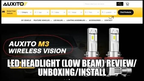 Auxito LED (low beam) headlight REVIEW/UNBOXING/INSTALL (Subaru Forester)