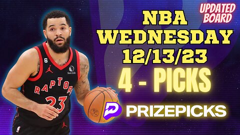 #PRIZEPICKS | BEST PICKS #NBA WEDNESDAY | 12/13/2023 | TODAY | BEST BETS | #BASKETBALL | PROP BETS