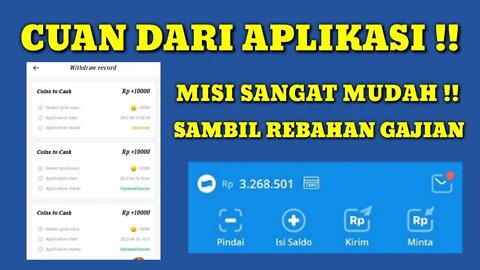 LEGIT MEMBAYAR !! APLIKASI GRATISAN PENGHASIL SALDO DANA OVO GRATIS TERCEPAT 2022