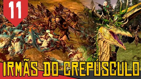 NUNCA Invada a FLORESTA com DINOSSAUROS- Total War Warhammer 2 Irmãs do Crepúsculo#11[Gameplay PTBR]