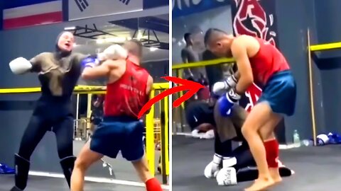 Woman Challenges Fighter & Instantly Regrets It