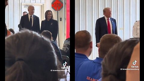 Trump & Harris-Biden Got Very Different Receptions When Visiting The Same Pennsylvania Fire Station