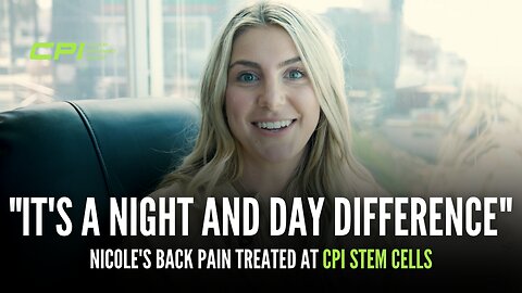 "It's a Night and Day Difference" - Nicole's Back Pain Treated at CPI Stem Cells