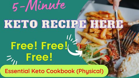 100% Free! The Essential Keto Cookbook (Physical) - Free + Shipping Limited quantities #Shorts