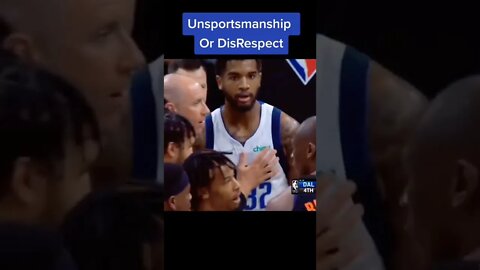 Unsportsmanship Or DisRespect