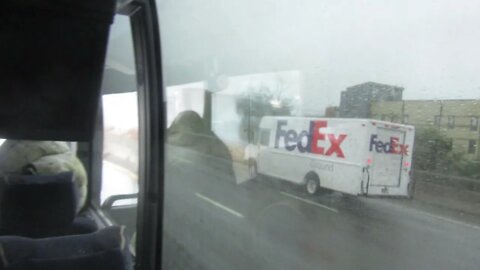 Fr Leonard Mary prays the Joyful Mysteries of the Rosary on the bus into Boston 1 of 2