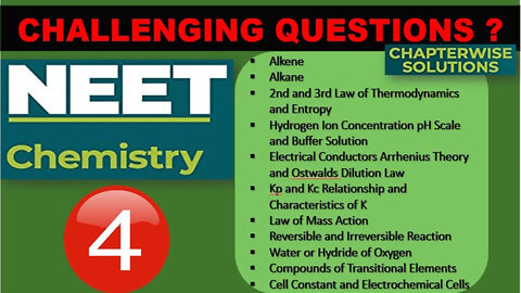 NEET Chemistry: Part - 4