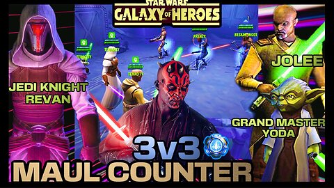 [3v3] MAUL COUNTER w/JKR SQUAD - SWGOH