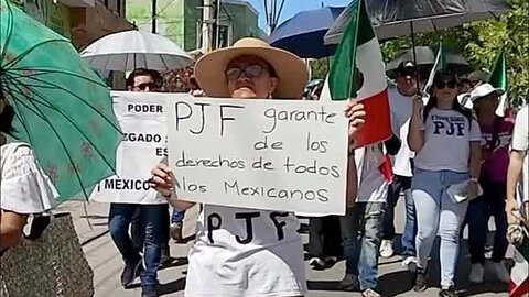 Numerosos ciudadanos de Campeche protestan contra la reforma al Poder Judicial