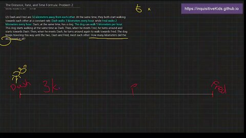 Pre-Algebra - The Distance, Speed, and Time Formula - Problem 2