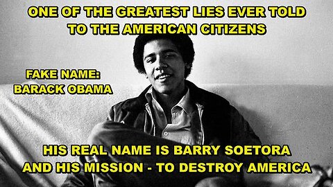 Fake Name Barack Obama - TRAITORS - Destroy America - June 21,2024.