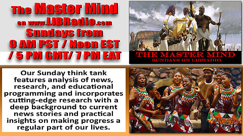 The Master Mind Sunday Sept. 8 on LIBRadio