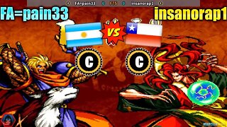 Samurai Shodown III (FA=pain33 Vs. insanorap1) [Argentina Vs. Chile]