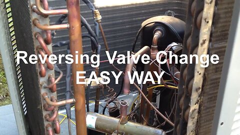 How to change a heat pump reversing valve the easy way!