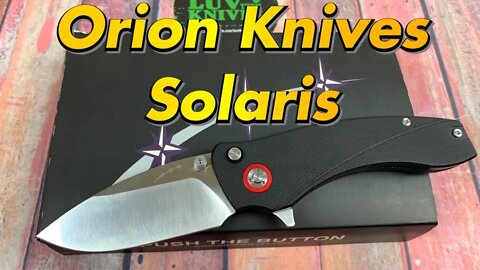 Orion Knives Solaris button lock Smooth action and fidget friendly !