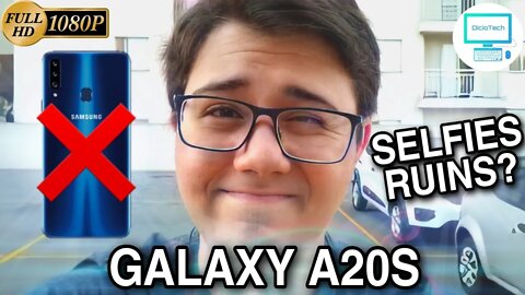 SELFIES NO GALAXY A20S SAEM BOAS??? - Teste de Câmera Frontal FULL HD 1080P 30FPS