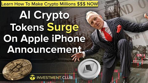 AI Crypto Tokens Surge On Apple iPhone Announcement