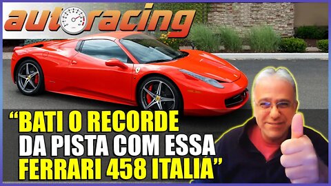 ADAUTO SILVA GUIANDO A FERRARI 458 ITALIA NO TRACK DAY EM LAS VEGAS