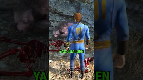 HIDDEN Yao Guai Cave in Fallout 4