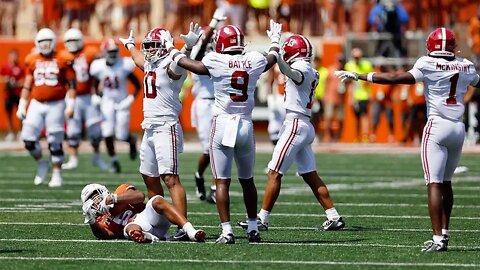 Alabama mocks Texas with 'horns down' celebration after close win