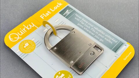 [1167] A Lock That Fits In Your Wallet... Picked With a Zip-Tie (Quirky Flat Lock)