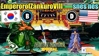 Samurai Shodown V Special (EmperorofZankuroVIII Vs. snes nes) [South Korea Vs. U.S.A.]