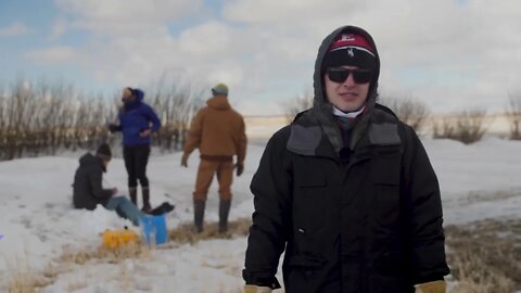 Snow Scientists in the Windswept Montana Prairie