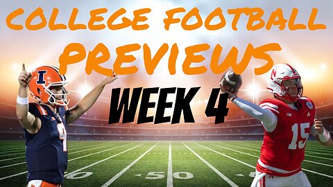 College Football Previews: Week 4 - Illinois vs Nebraska