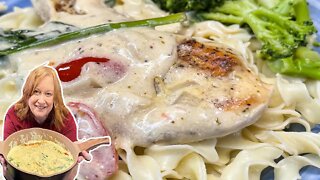 Pan Seared CREAMY HERB CHICKEN, Easy Lunch or Dinner Idea