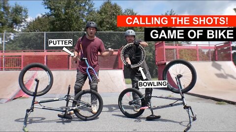 ** CALLING THE SHOTS GAME OF BIKE ** --Tricks Shots!