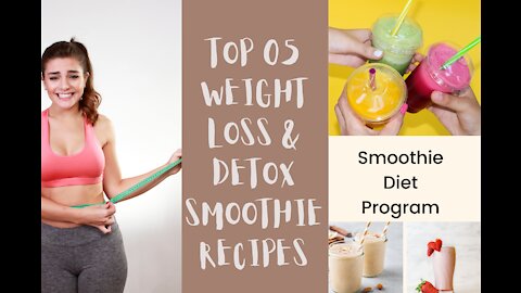 Top 05 Delecious Healthy Smoothie Recipes - Simple Way To Lose Up to 04 Kg In 01 week