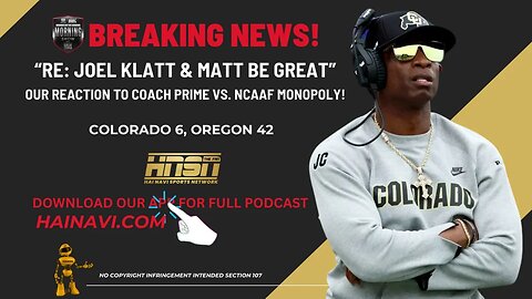 OUR REACTION TO JOEL KLATT & MATT BE GREAT ABOUT COLORADO!