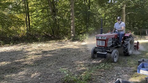 Tilling Up for Strawberries 🍓 #ChamberlinFamilyFarms #tractor #tilling #farm