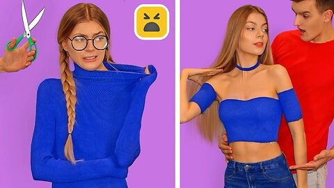 FASHION HACKS & CLOTHES DIY! girls clothes transformation ideas.