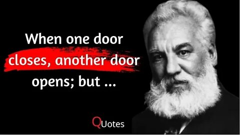 when one door|Alexander Graham Bell quotes|quotes #quotes #wisdom