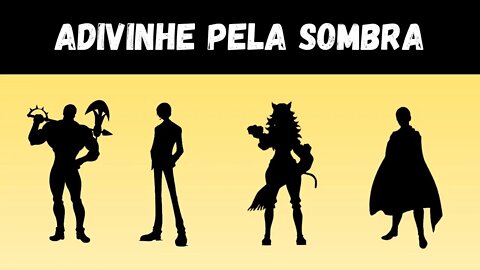 ADIVINHE O PERSONAGEM DE ANIME PELA SOMBRA ✨ QUIZ DE ANIMES