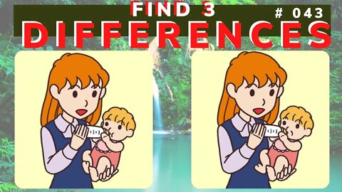 FIND THE THREE DIFFERENCES | CHALLENGE # 043 | EXERCISE YOUR MEMORY