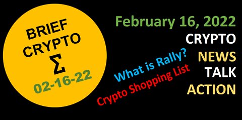 BriefCrypto 15 FEB News Talk Action BTC ETH ADA SOL XRP DOT MATIC AVAX ATOM