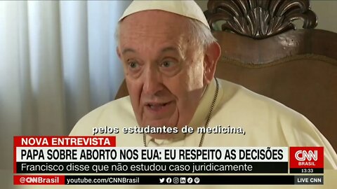 Papa Francisco comenta decisão da Suprema Corte contra aborto nos EUA | @SHORTS CNN