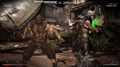 Mortal Kombat X: Tremor (Metallic) vs Quan Chi (Warlock) - 1440p No Commentary