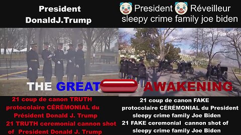 Trouver les erreurs fake cérémonial protocolaire Pre Trump VS Sleepy