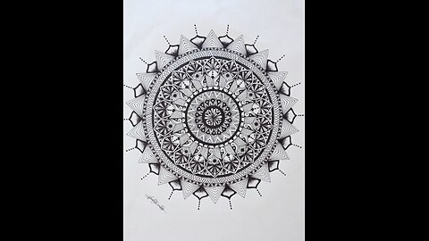 How to draw a Mandala.