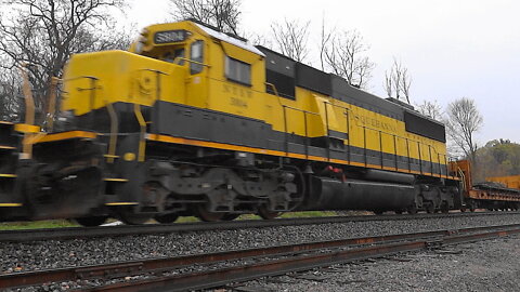 Three Susquehanna "Suzy-Q" EMD SD60's on Norfolk Southern Train